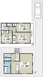 七里駅 徒歩14分 1-2階の物件間取画像